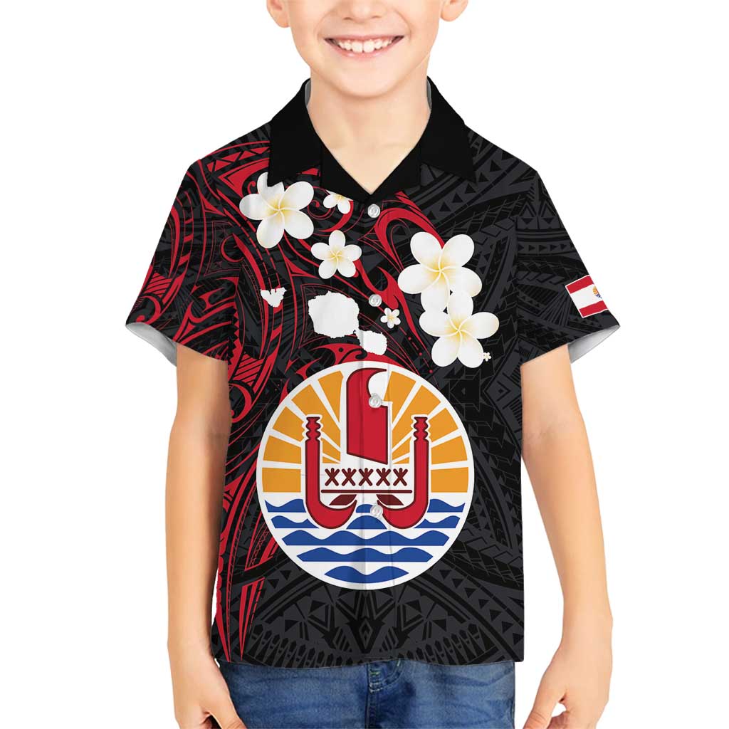 French Polynesia Tiare Day Family Matching Tank Maxi Dress and Hawaiian Shirt Seal and Polynesian Pattern