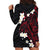 French Polynesia Tiare Day Hoodie Dress Seal and Polynesian Pattern