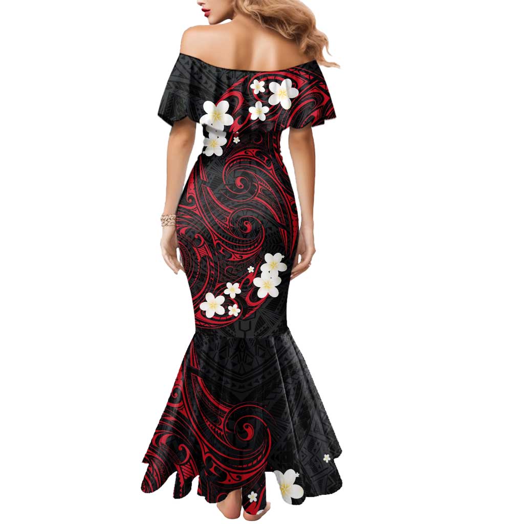 French Polynesia Tiare Day Mermaid Dress Seal and Polynesian Pattern LT03 - Polynesian Pride