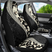 Bula Hibiscus Festival Car Seat Cover Tapa Pattern Half Style