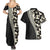 Bula Hibiscus Festival Couples Matching Summer Maxi Dress and Hawaiian Shirt Tapa Pattern Half Style