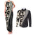 Bula Hibiscus Festival Couples Matching Tank Maxi Dress and Long Sleeve Button Shirt Tapa Pattern Half Style