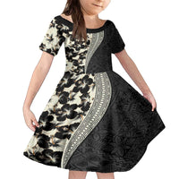 Bula Hibiscus Festival Family Matching Puletasi and Hawaiian Shirt Tapa Pattern Half Style