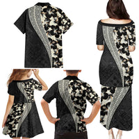 Bula Hibiscus Festival Family Matching Puletasi and Hawaiian Shirt Tapa Pattern Half Style