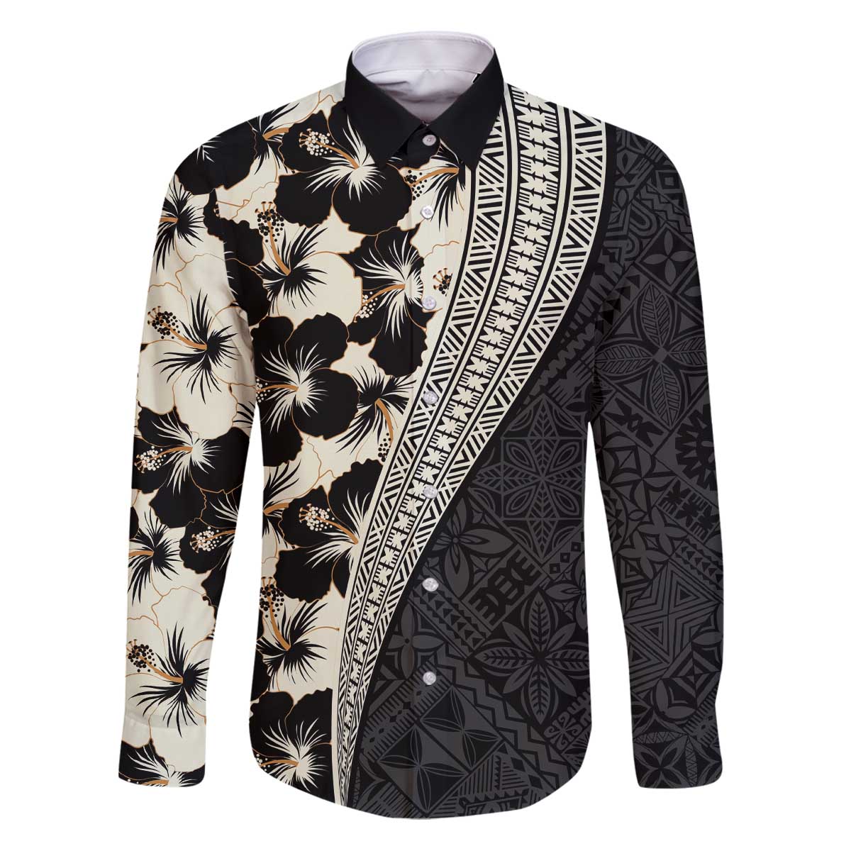 Bula Hibiscus Festival Family Matching Puletasi and Hawaiian Shirt Tapa Pattern Half Style