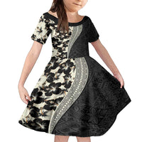 Bula Hibiscus Festival Family Matching Tank Maxi Dress and Hawaiian Shirt Tapa Pattern Half Style