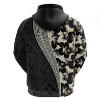 Bula Hibiscus Festival Zip Hoodie Tapa Pattern Half Style LT03 - Polynesian Pride