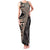 Bula Hibiscus Festival Family Matching Tank Maxi Dress and Hawaiian Shirt Fijian Masi Pattern Half Style