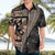 Bula Hibiscus Festival Hawaiian Shirt Fijian Masi Pattern Half Style