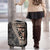 Bula Hibiscus Festival Luggage Cover Fijian Masi Pattern Half Style