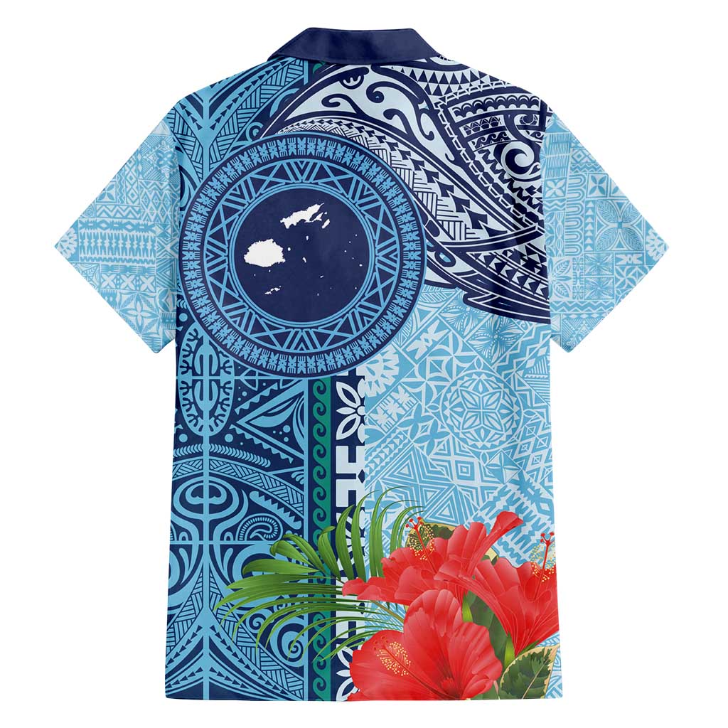 Fiji Day Family Matching Long Sleeve Bodycon Dress and Hawaiian Shirt Tapa Pattern and Hibiscus Flower LT03 - Polynesian Pride