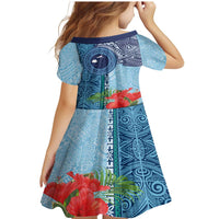 Fiji Day Family Matching Mermaid Dress and Hawaiian Shirt Tapa Pattern and Hibiscus Flower LT03 - Polynesian Pride