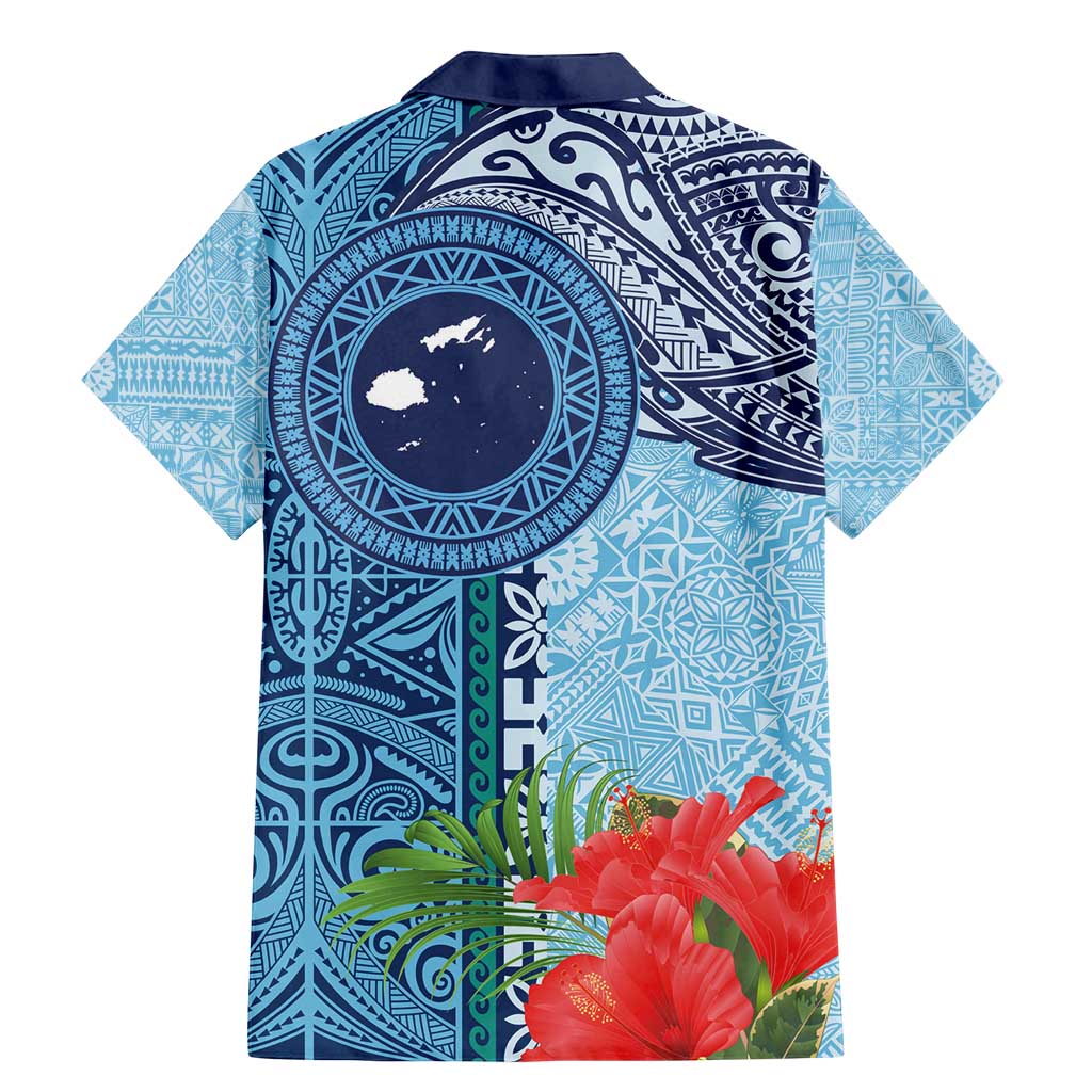 Fiji Day Family Matching Mermaid Dress and Hawaiian Shirt Tapa Pattern and Hibiscus Flower LT03 - Polynesian Pride