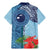 Fiji Day Family Matching Mermaid Dress and Hawaiian Shirt Tapa Pattern and Hibiscus Flower