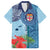 Fiji Day Hawaiian Shirt Tapa Pattern and Hibiscus Flower