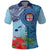 Fiji Day Polo Shirt Tapa Pattern and Hibiscus Flower