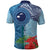 Fiji Day Polo Shirt Tapa Pattern and Hibiscus Flower