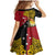 Papua New Guinea Independence Day Family Matching Mermaid Dress and Hawaiian Shirt Bird-of-Paradise with Map and Polynesian Pattern