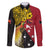 Papua New Guinea Independence Day Family Matching Short Sleeve Bodycon Dress and Hawaiian Shirt Bird-of-Paradise with Map and Polynesian Pattern