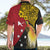 Papua New Guinea Independence Day Hawaiian Shirt Bird-of-Paradise with Map and Polynesian Pattern