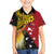 Papua New Guinea Independence Day Kid Hawaiian Shirt Bird-of-Paradise with Map and Polynesian Pattern