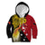 Papua New Guinea Independence Day Kid Hoodie Bird-of-Paradise with Map and Polynesian Pattern
