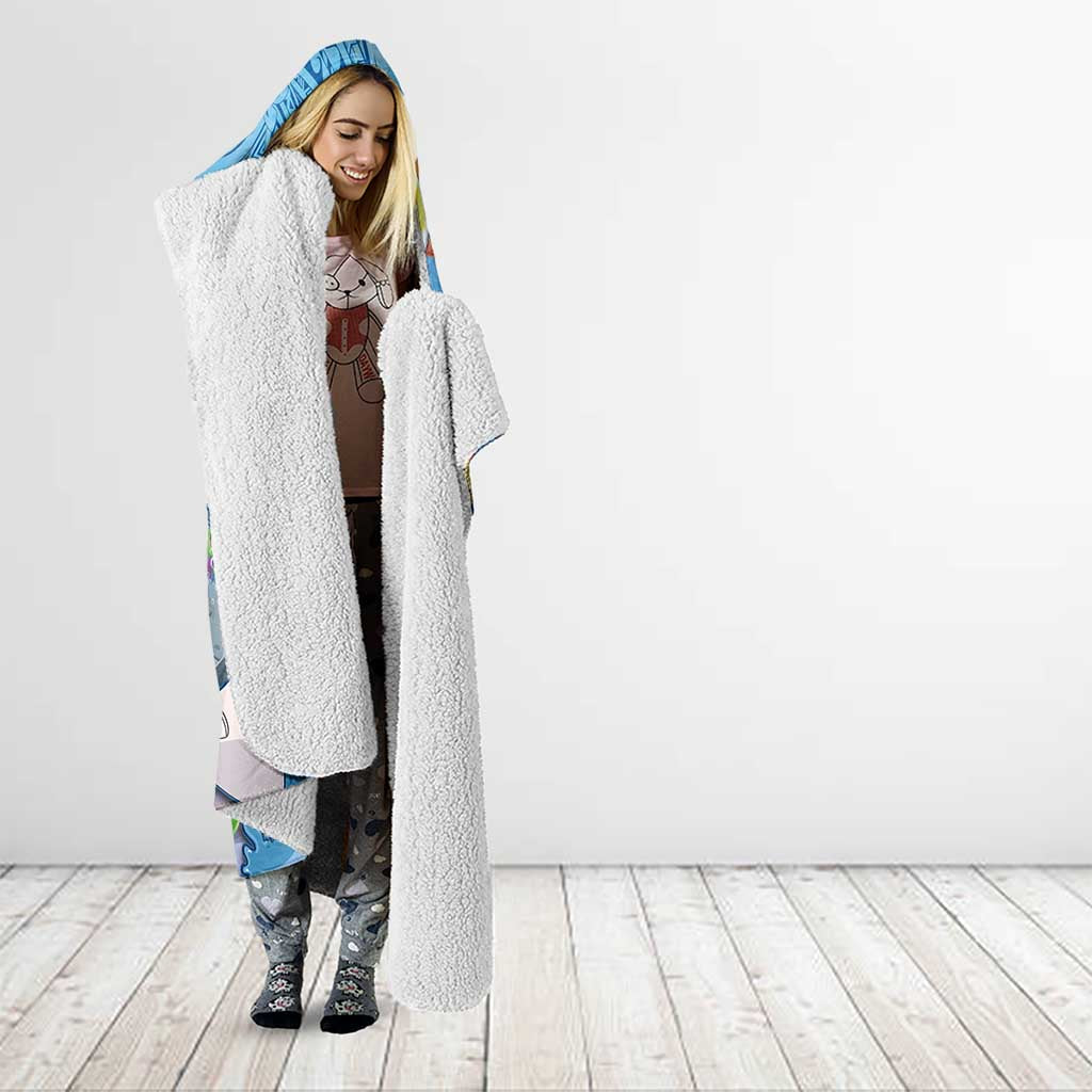 Aloha Hawaiian Monk Seal Hooded Blanket Polynesian Tattoo The Ocean and Undersea Vibe