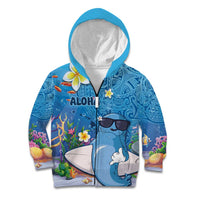 Aloha Hawaiian Monk Seal Kid Hoodie Polynesian Tattoo The Ocean and Undersea Vibe