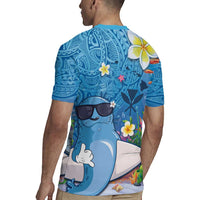 Aloha Hawaiian Monk Seal Rugby Jersey Polynesian Tattoo The Ocean and Undersea Vibe