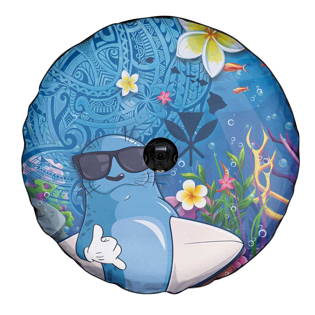 Aloha Hawaiian Monk Seal Spare Tire Cover Polynesian Tattoo The Ocean and Undersea Vibe