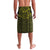 Hawaiian Turtle and Plumeria Lavalava Polynesian Tattoo and Tribal Elements Pattern Yellow Color