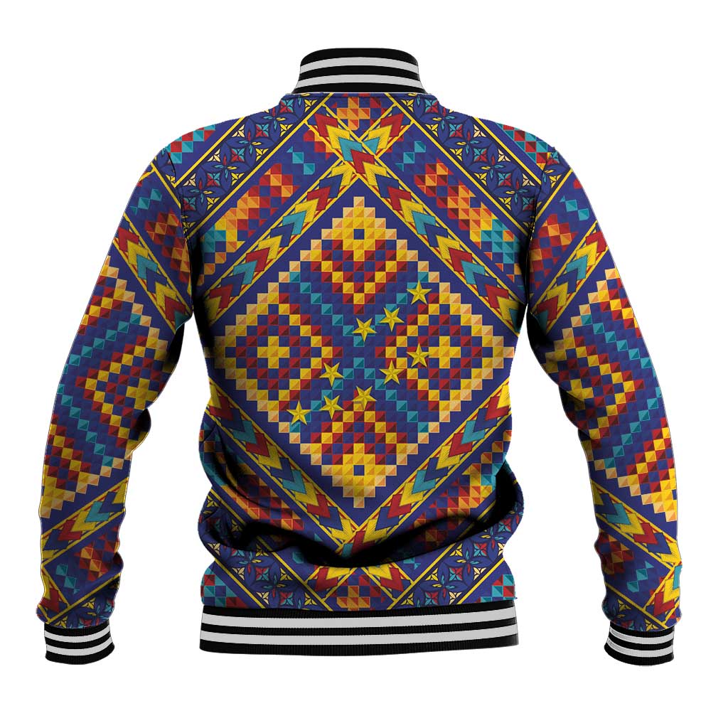 Kolose-Tuvalu Crochet Baseball Jacket with Polynesian and Pacific Tattoos - Polynesian Pride