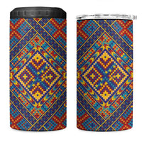Kolose-Tuvalu Crochet 4 in 1 Can Cooler Tumbler with Polynesian and Pacific Tattoos - Polynesian Pride