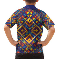 Kolose-Tuvalu Crochet Family Matching Off Shoulder Short Dress and Hawaiian Shirt with Polynesian and Pacific Tattoos LT03 - Polynesian Pride