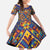 Kolose-Tuvalu Crochet Family Matching Short Sleeve Bodycon Dress and Hawaiian Shirt with Polynesian and Pacific Tattoos - Polynesian Pride