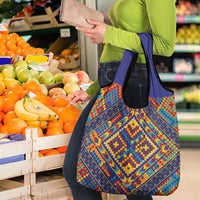 Kolose-Tuvalu Crochet Grocery Bag with Polynesian and Pacific Tattoos - Polynesian Pride