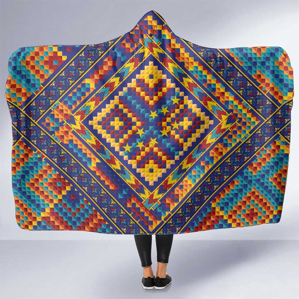 Kolose-Tuvalu Crochet Hooded Blanket with Polynesian and Pacific Tattoos - Polynesian Pride