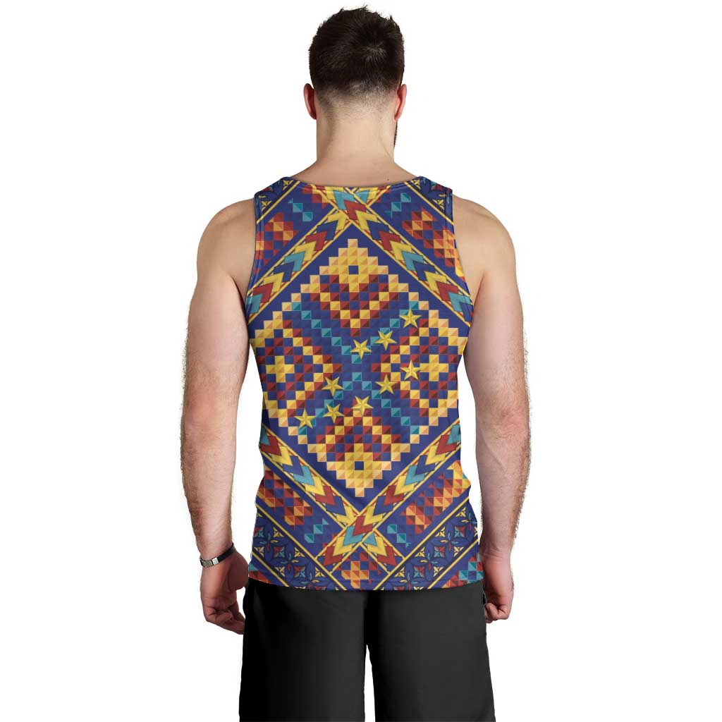 Kolose-Tuvalu Crochet Men Tank Top with Polynesian and Pacific Tattoos - Polynesian Pride