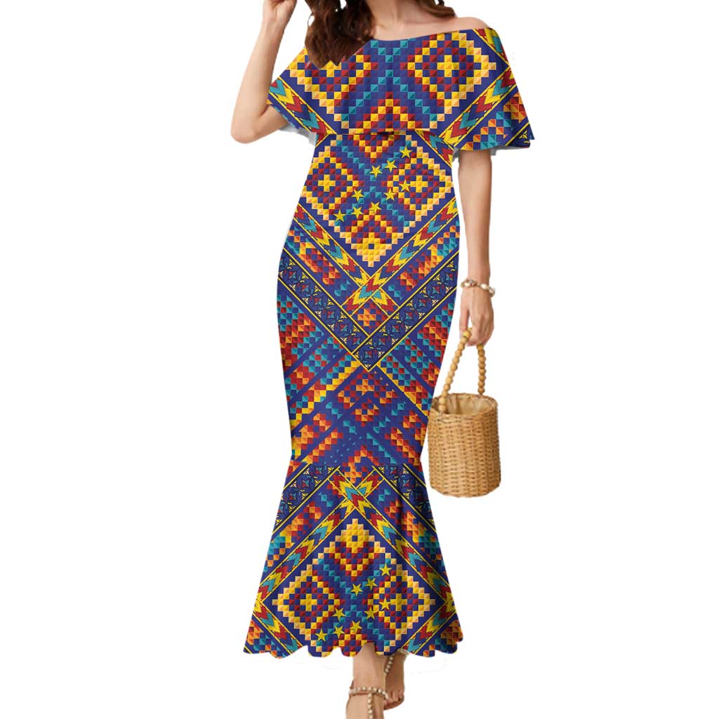 Kolose-Tuvalu Crochet Mermaid Dress with Polynesian and Pacific Tattoos - Polynesian Pride