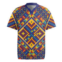 Kolose-Tuvalu Crochet Rugby Jersey with Polynesian and Pacific Tattoos - Polynesian Pride