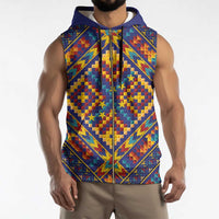 Kolose-Tuvalu Crochet Sleeveless Zip Hoodie with Polynesian and Pacific Tattoos - Polynesian Pride
