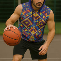 Kolose-Tuvalu Crochet Sleeveless Zip Hoodie with Polynesian and Pacific Tattoos - Polynesian Pride