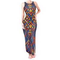 Kolose-Tuvalu Crochet Tank Maxi Dress with Polynesian and Pacific Tattoos - Polynesian Pride