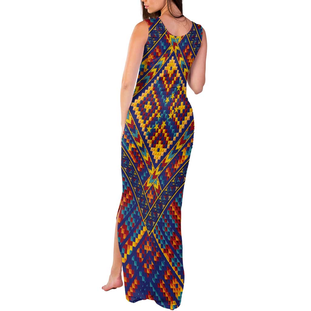 Kolose-Tuvalu Crochet Tank Maxi Dress with Polynesian and Pacific Tattoos - Polynesian Pride