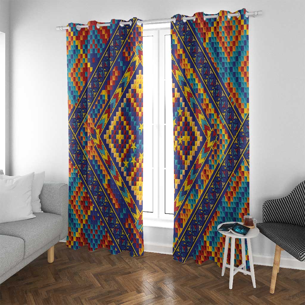 Kolose-Tuvalu Crochet Window Curtain with Polynesian and Pacific Tattoos - Polynesian Pride