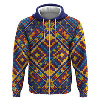 Kolose-Tuvalu Crochet Zip Hoodie with Polynesian and Pacific Tattoos - Polynesian Pride