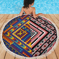 Tuvaluan and New Zealand Culture Beach Blanket The Art of Kolose and Taniko - Polynesian Pride