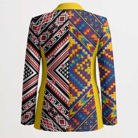 Tuvaluan and New Zealand Culture Blazer The Art of Kolose and Taniko - Polynesian Pride