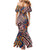 Tuvaluan and New Zealand Culture Family Matching Mermaid Dress and Hawaiian Shirt The Art of Kolose and Taniko - Polynesian Pride