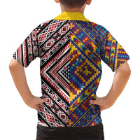 Tuvaluan and New Zealand Culture Kid Hawaiian Shirt The Art of Kolose and Taniko LT03 - Polynesian Pride